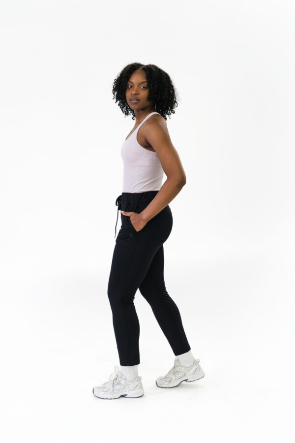 Drawstring Pants with Pockets - Image 2